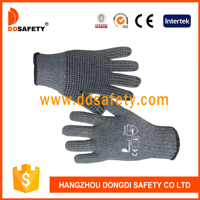 Knitted with PVC glove-DKP113